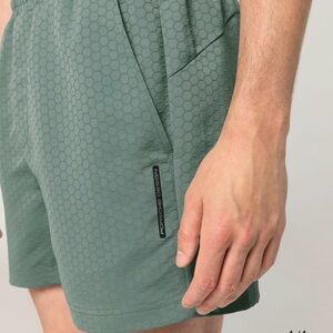 Porsche Design Men's Olive Patterned Shorts